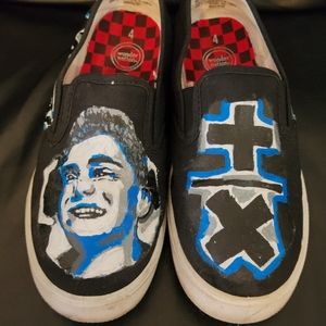 Wonder Nation Custom Martin Garrix Artwork Painted Shoes Boys sz 4